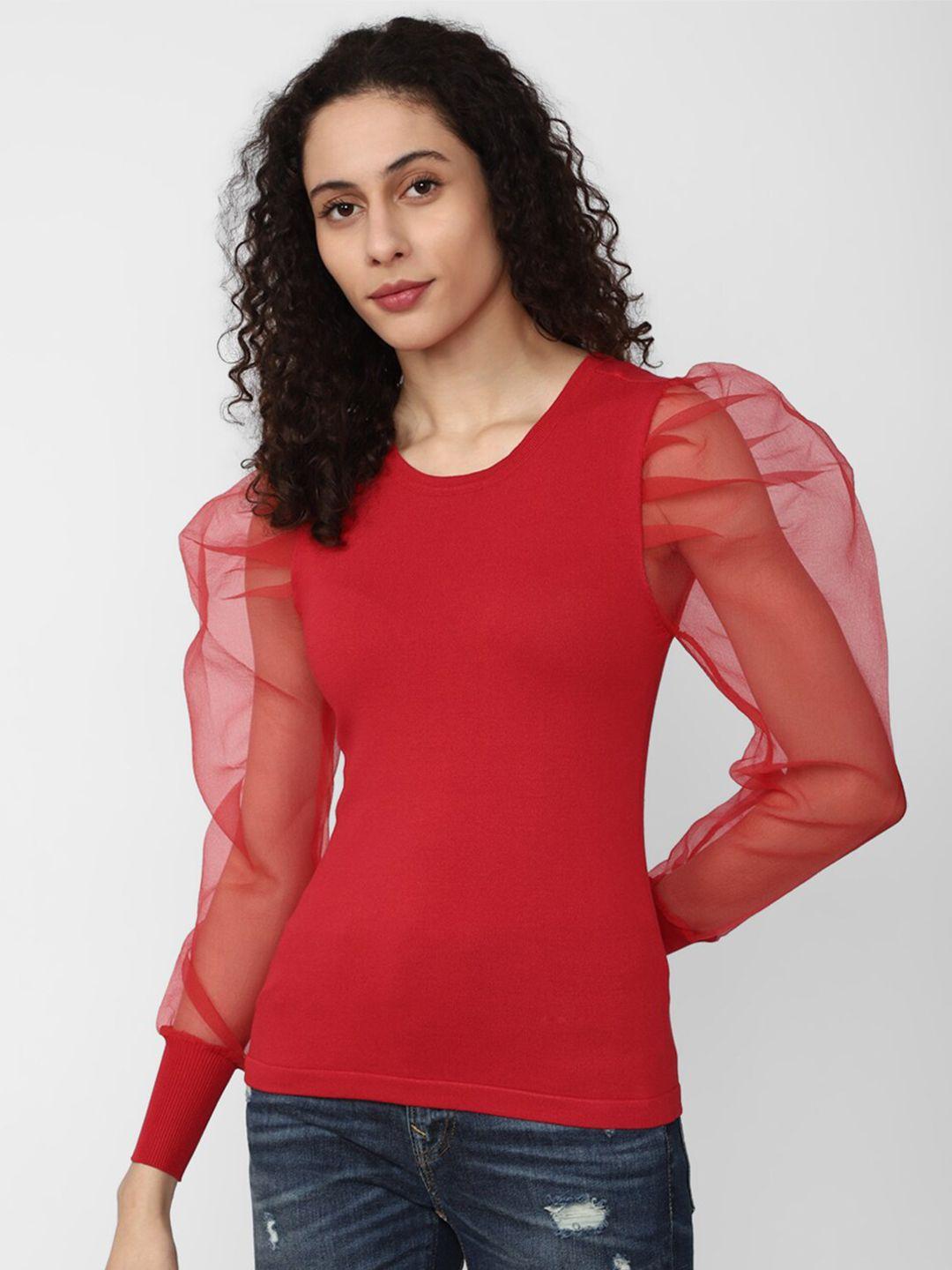 van heusen woman red top