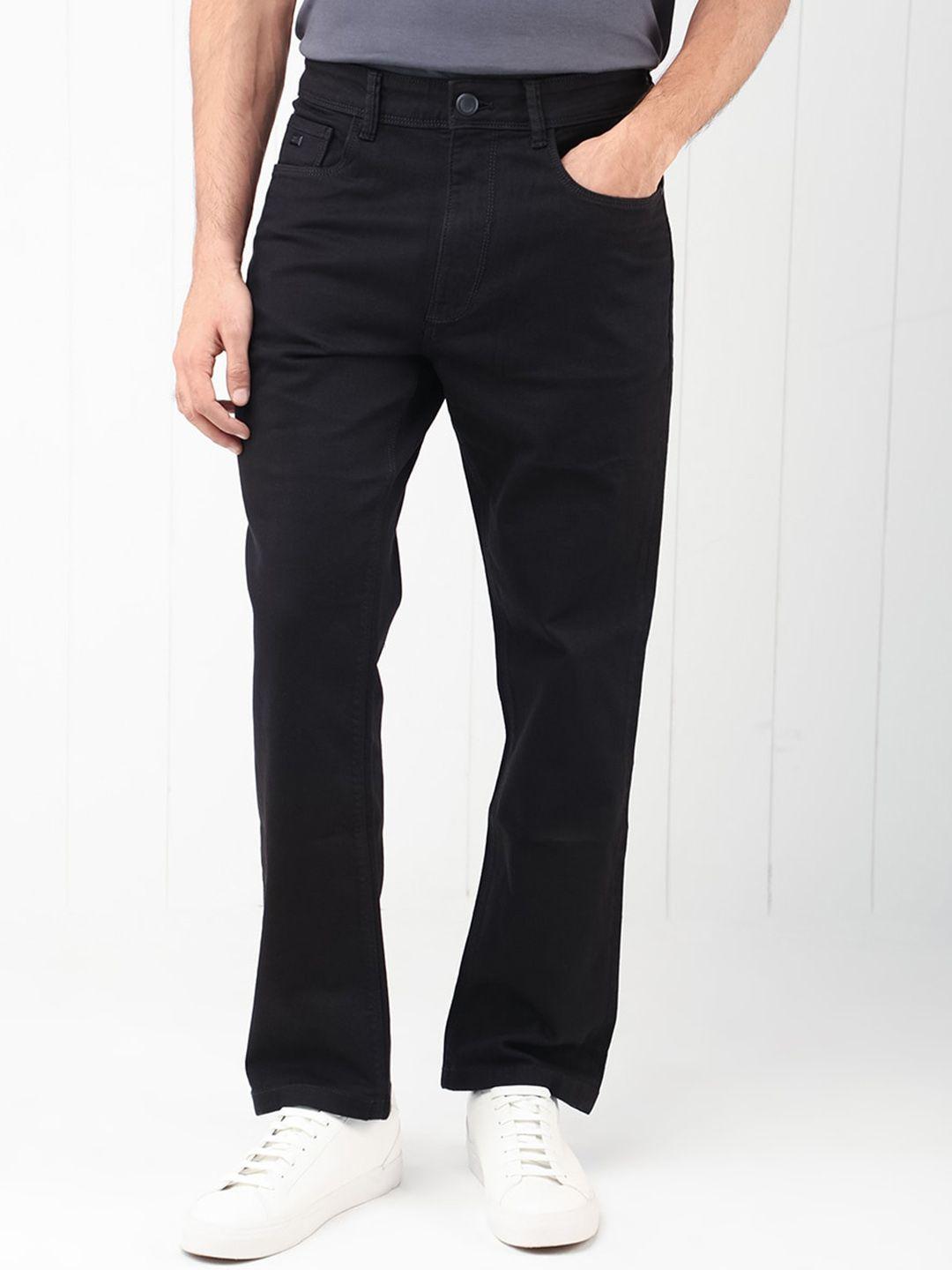 rare rabbit men black slim fit stretchable jeans