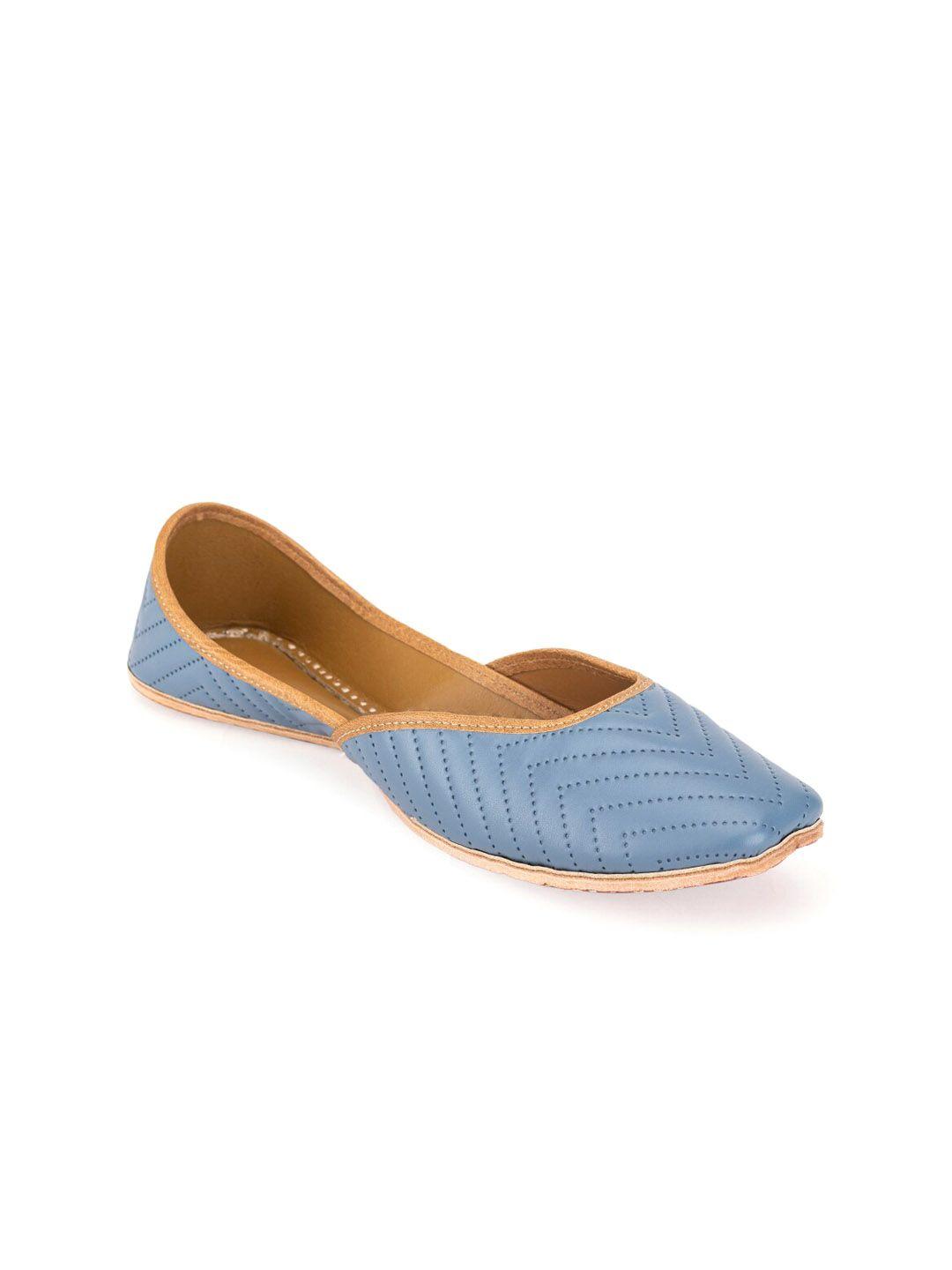 5 elements women blue mojaris flats