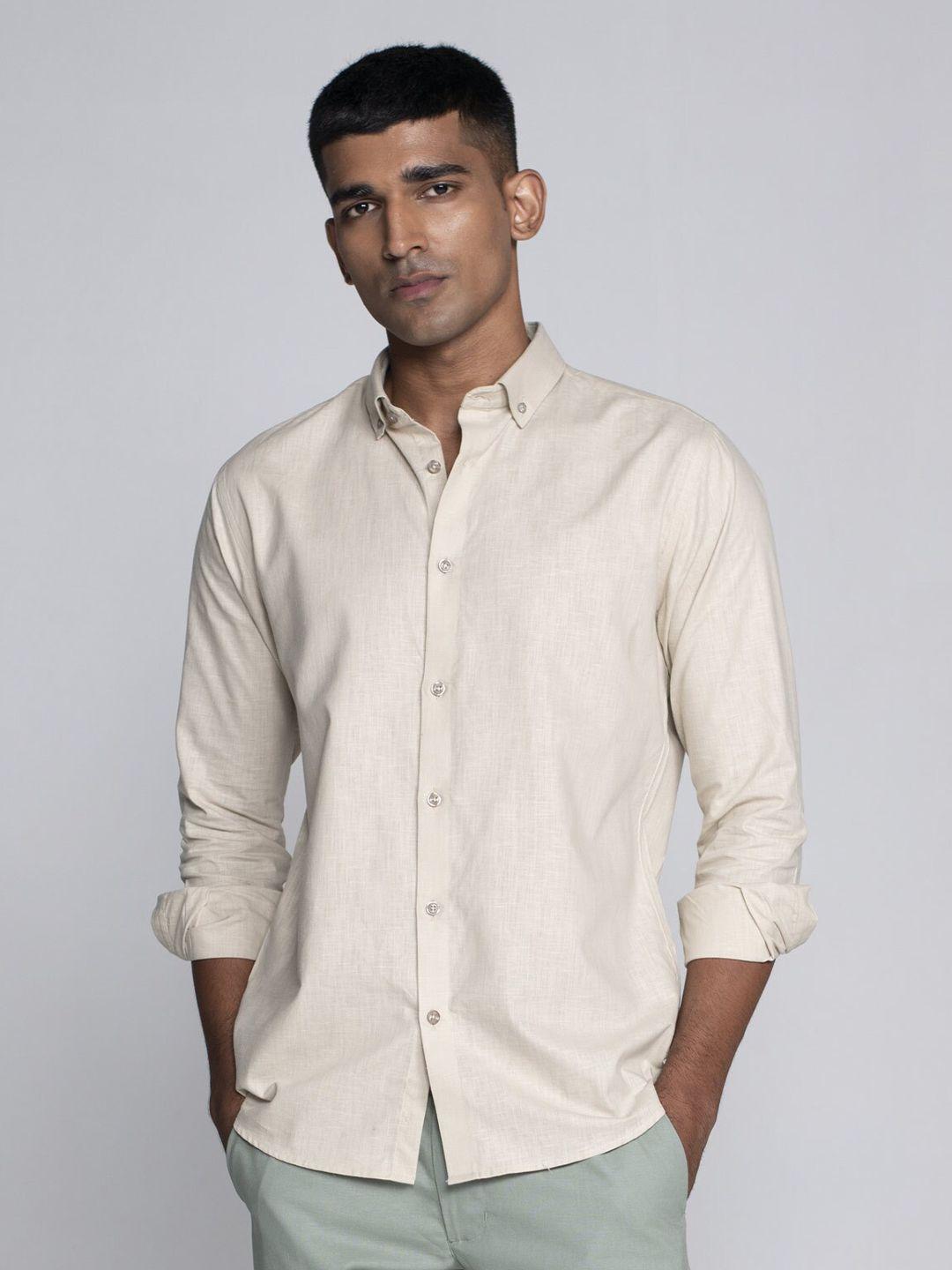 beyours straight button-down collar casual shirt