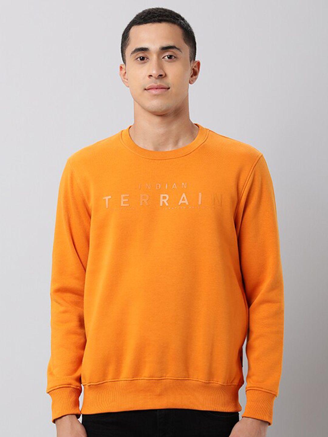 indian terrain men red sweatshirt