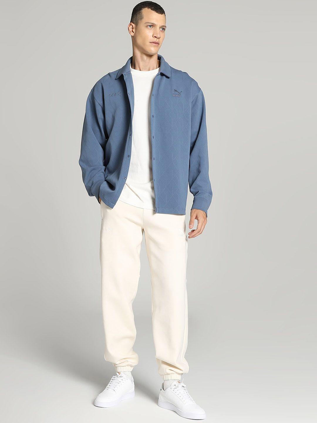 one8 x puma spread collar cotton jacket