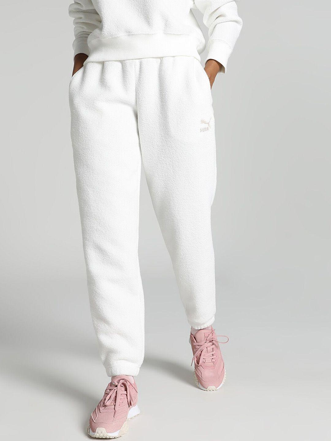 puma women classics brand logo detail cotton joggers