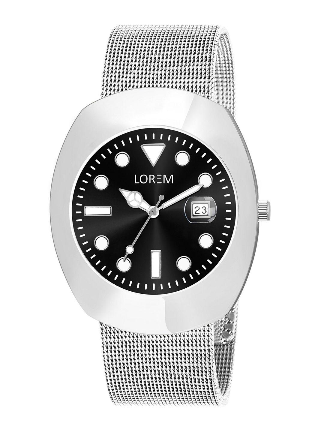 lorem men round analogue watch lr141