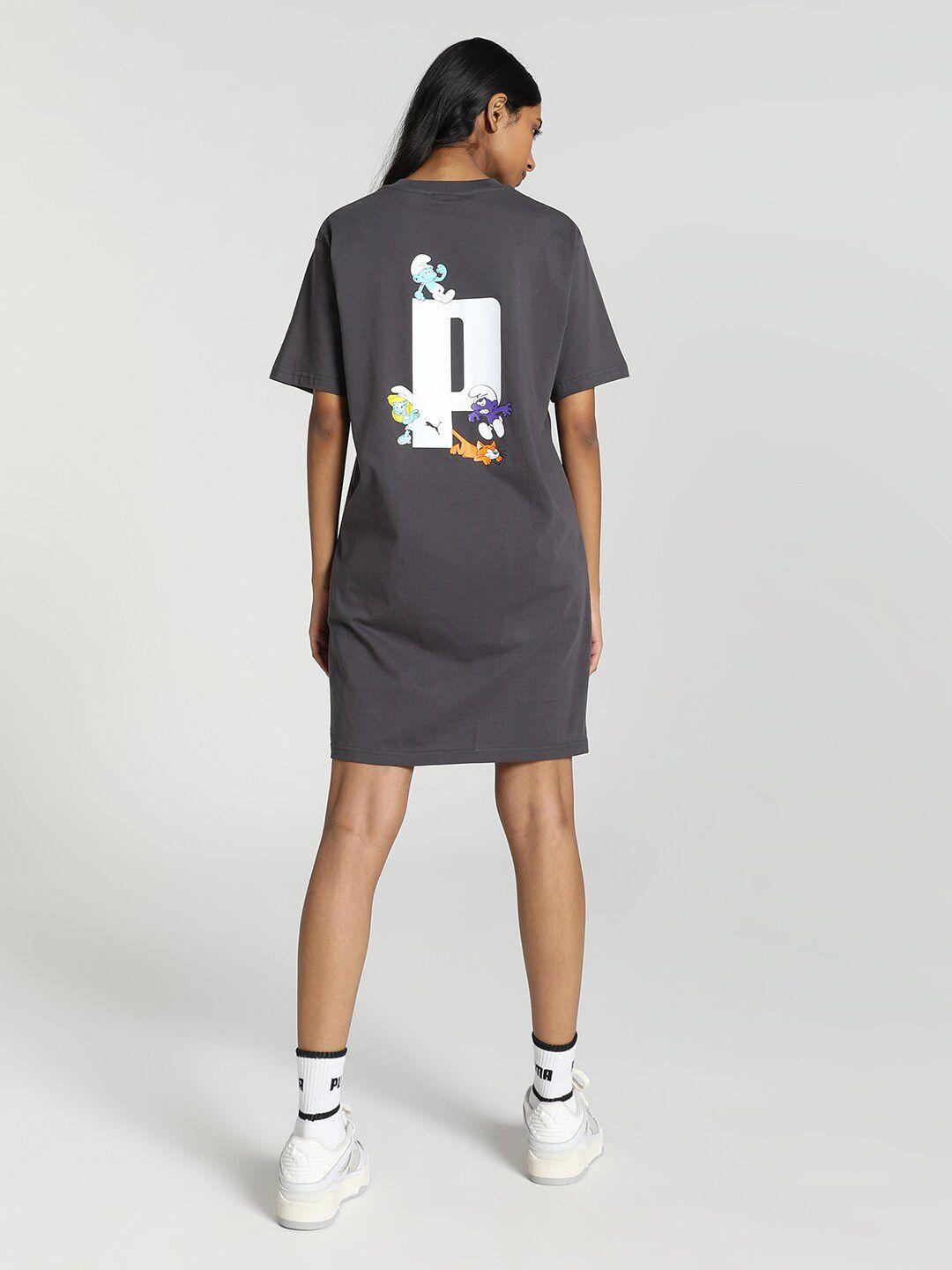 puma printed cotton t-shirt dress