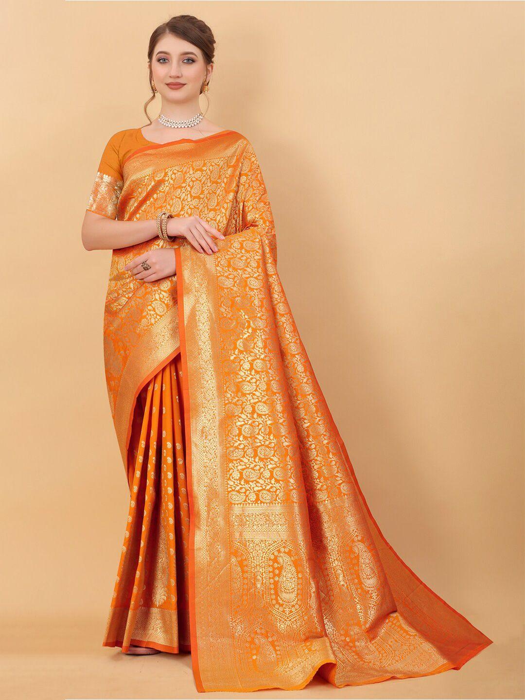 jatriqq woven design zari kanjeevaram saree