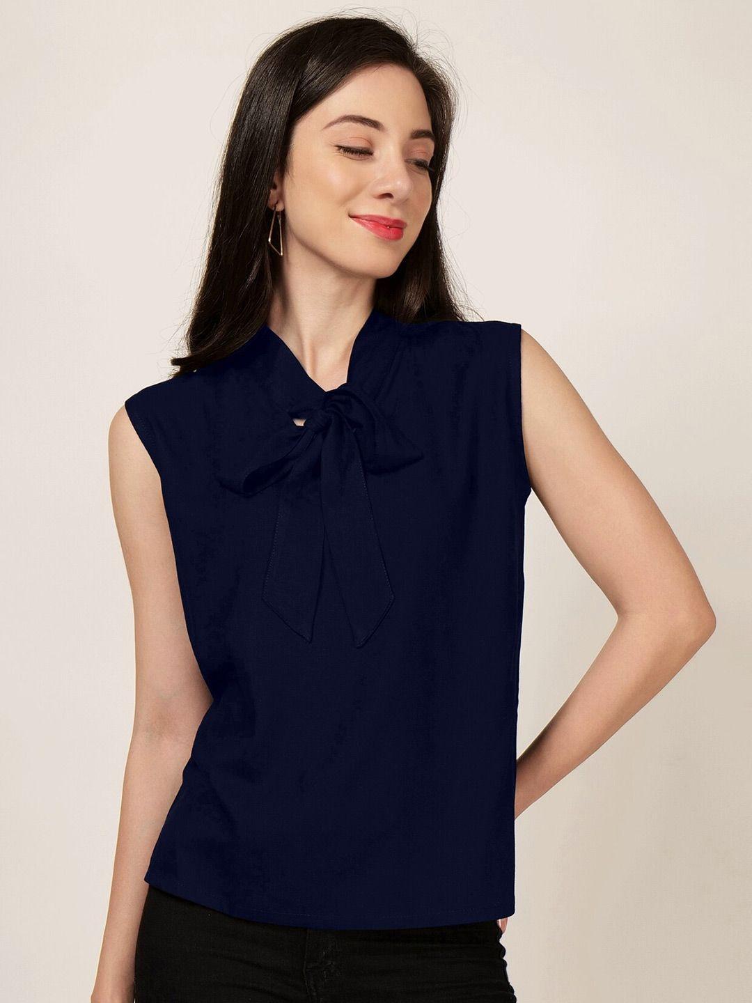 patrorna tie-up neck sleeveless top