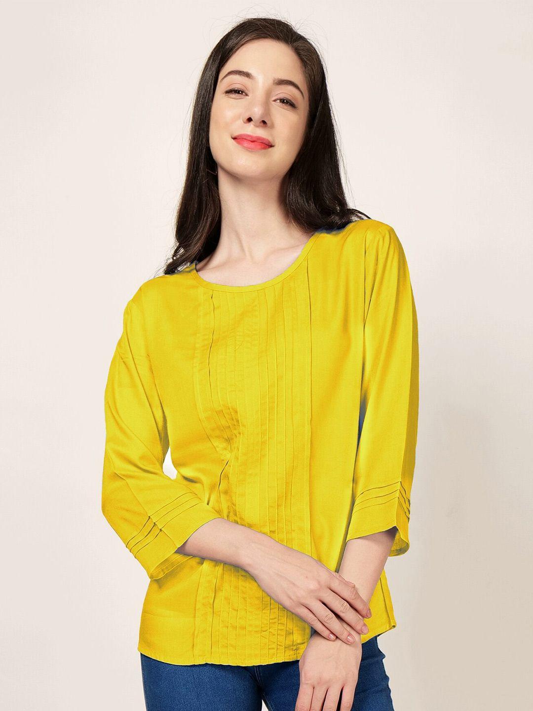 patrorna mustard yellow top