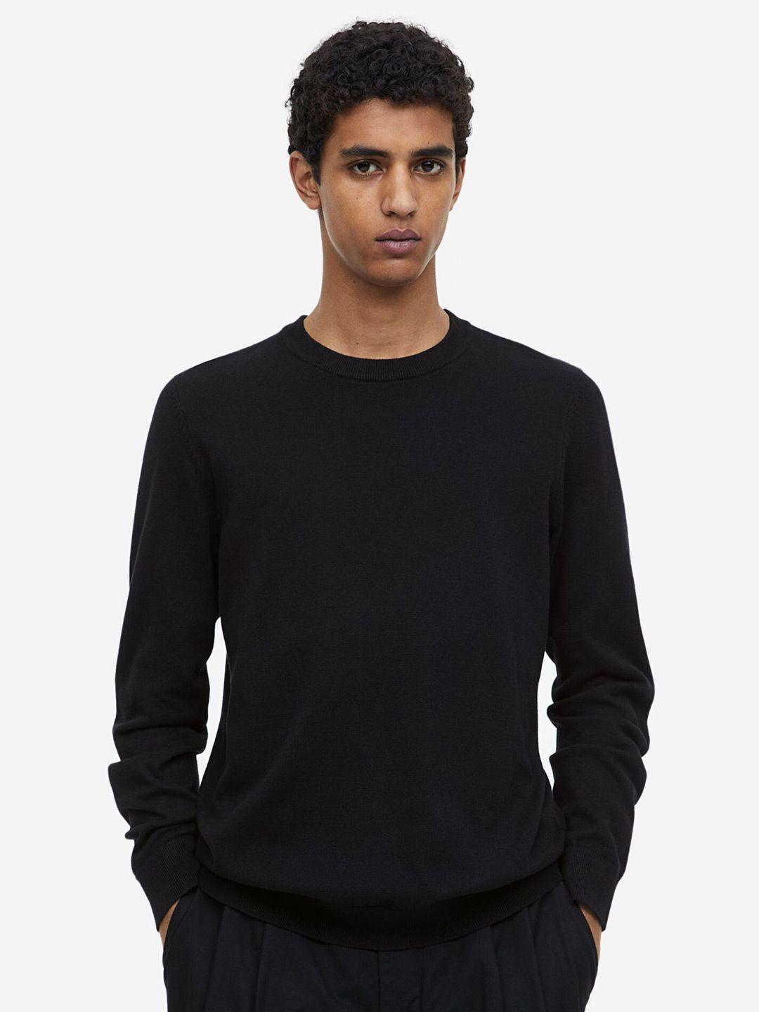 h&m slim fit fine-knit cotton jumper