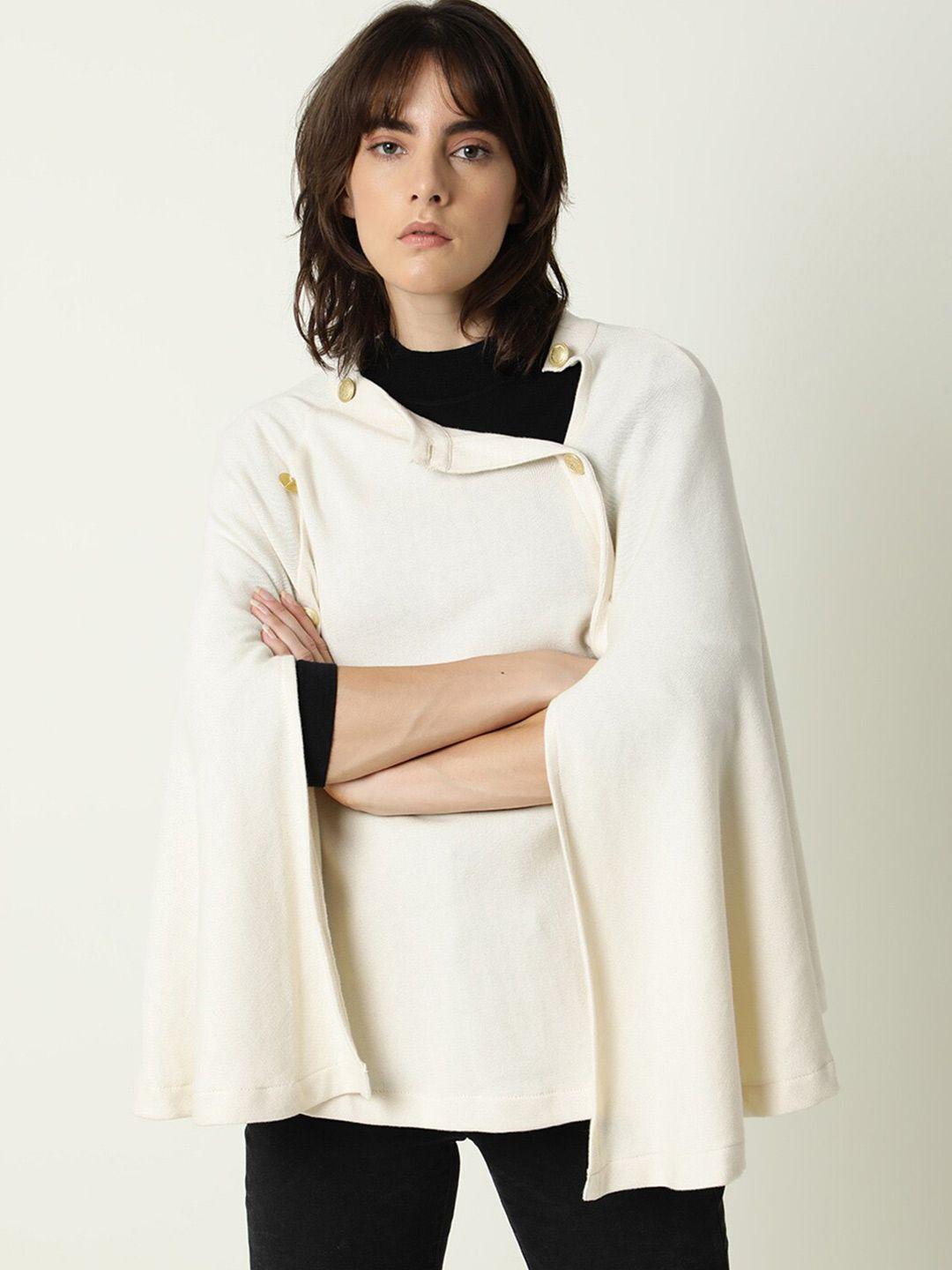 rareism women off white poncho