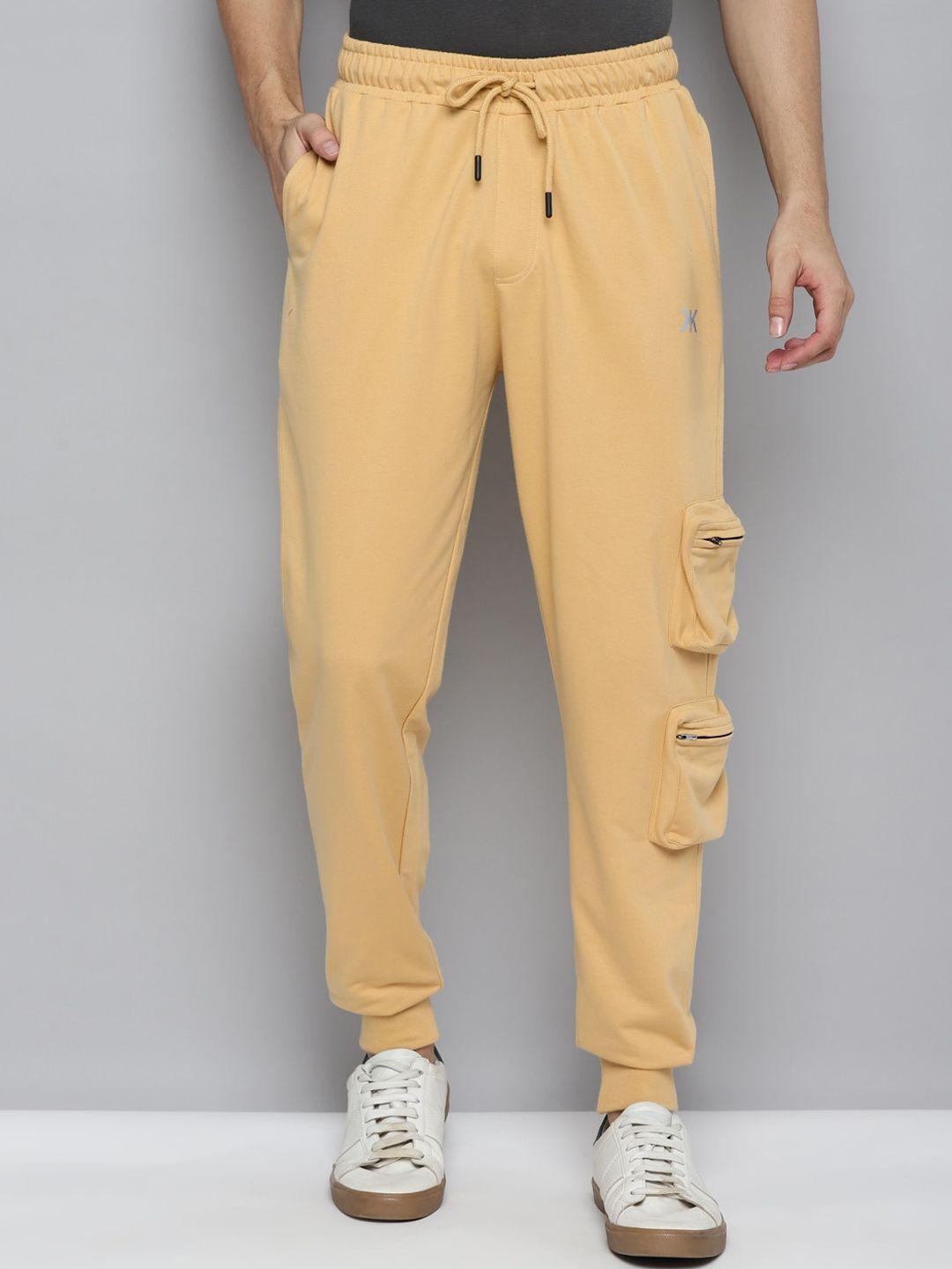 kook n keech men mid rise cargo cotton joggers