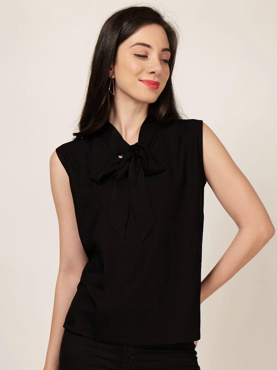 patrorna tie-up neck sleeveless top