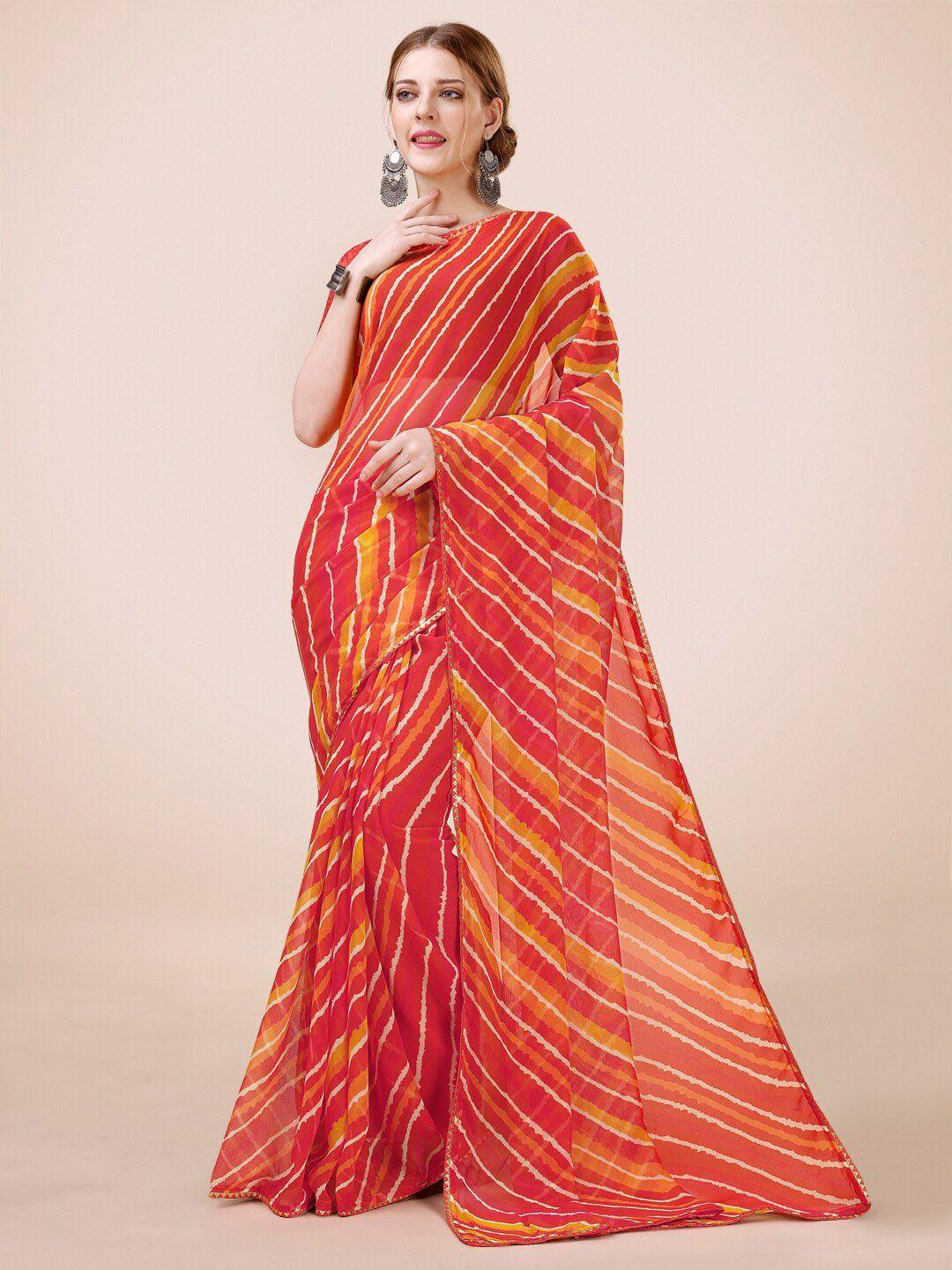 dori striped gotta patti pure chiffon saree