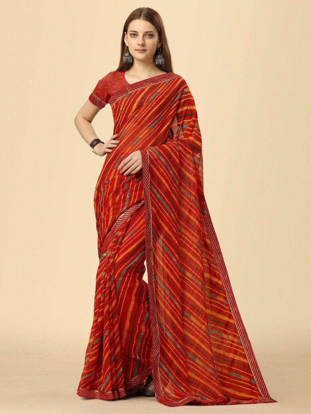 dori striped pure chiffon saree