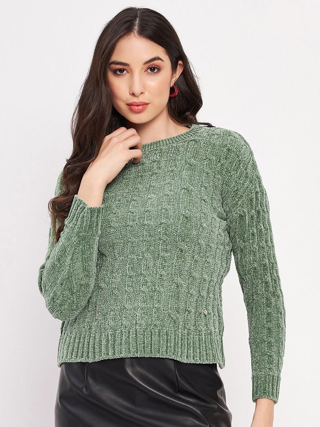 duke self design cable knit acrylic pullover