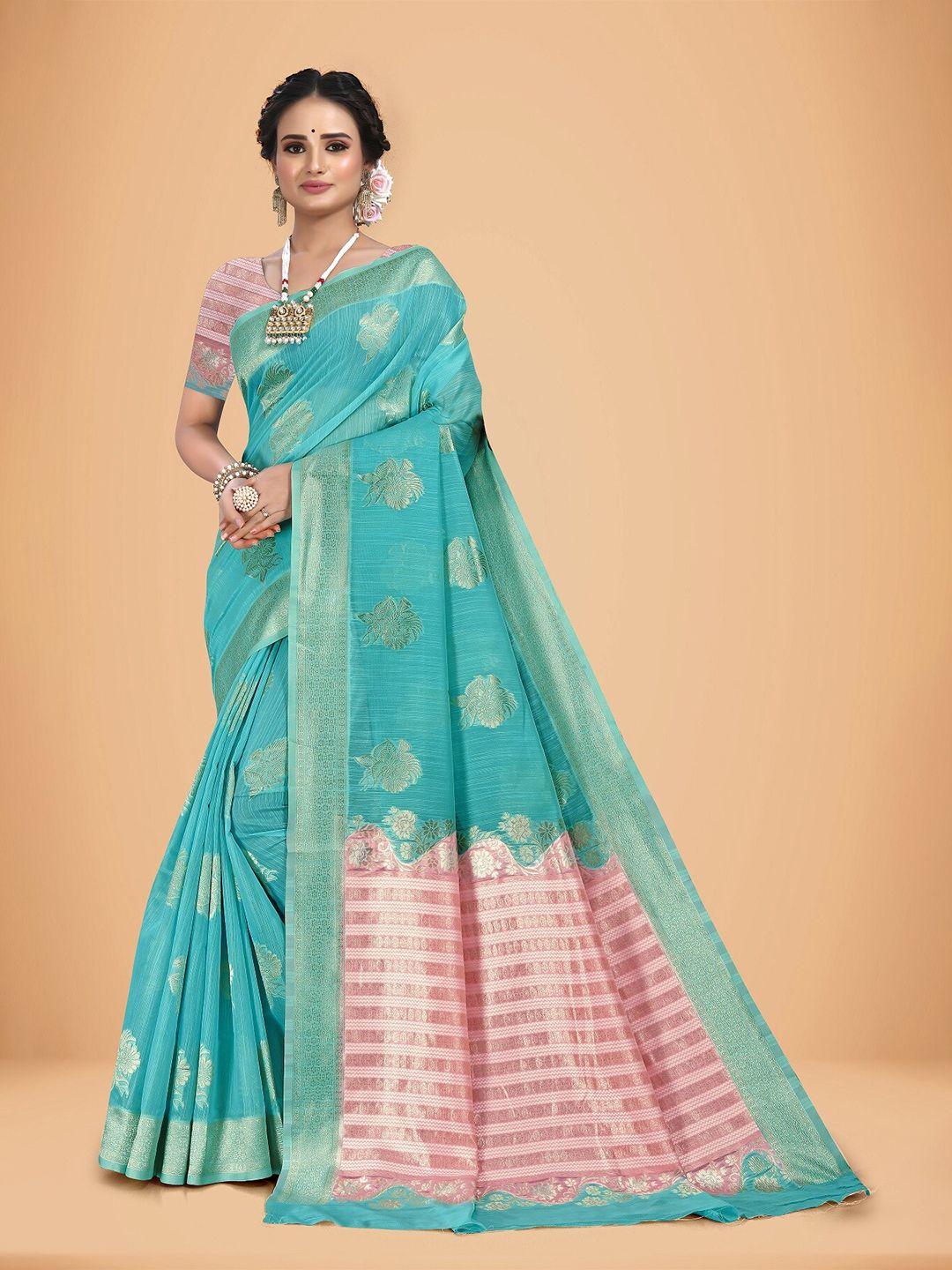 rivana floal embroidered zari saree