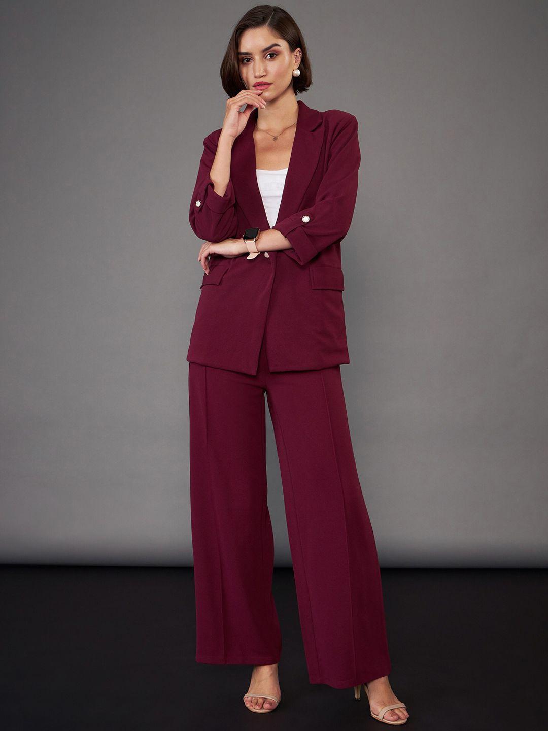 sassafras worklyf front button blazer with palazzos co-ords