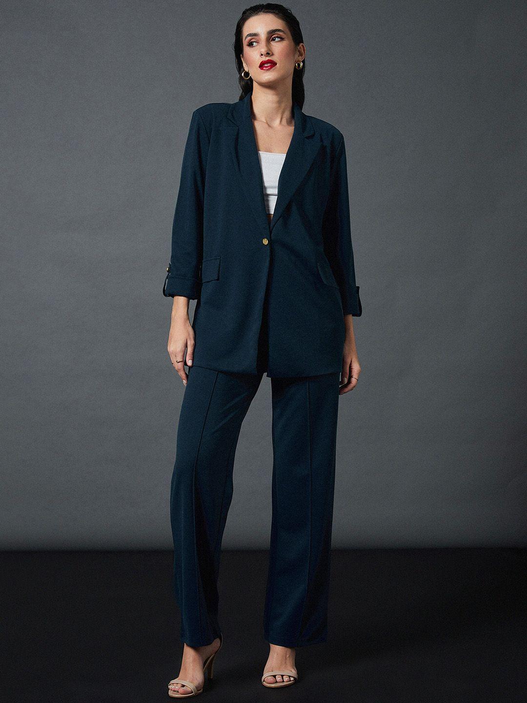 sassafras worklyf longline blazer with trousers co-ords