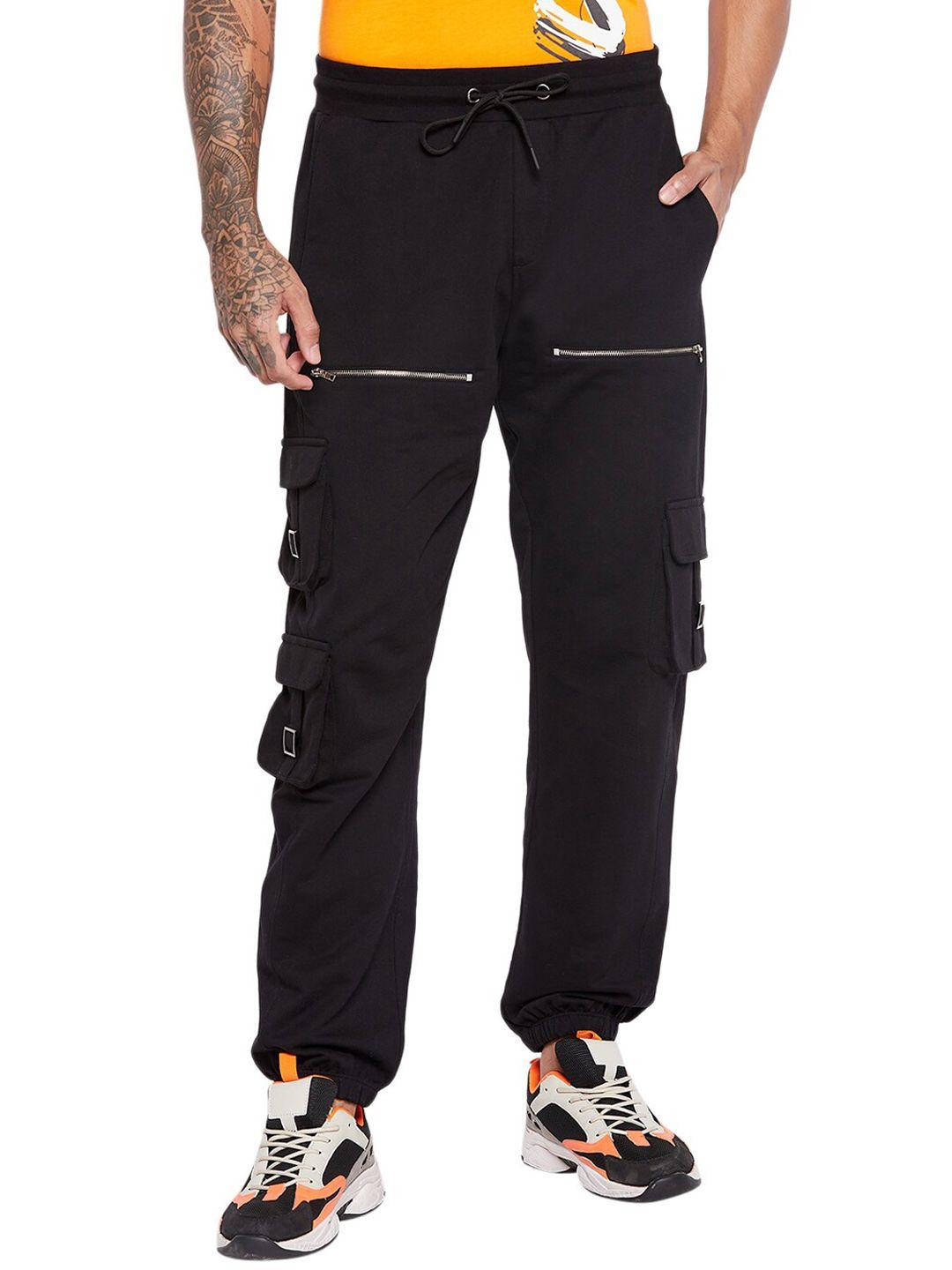 edrio men mid-rise cotton joggers