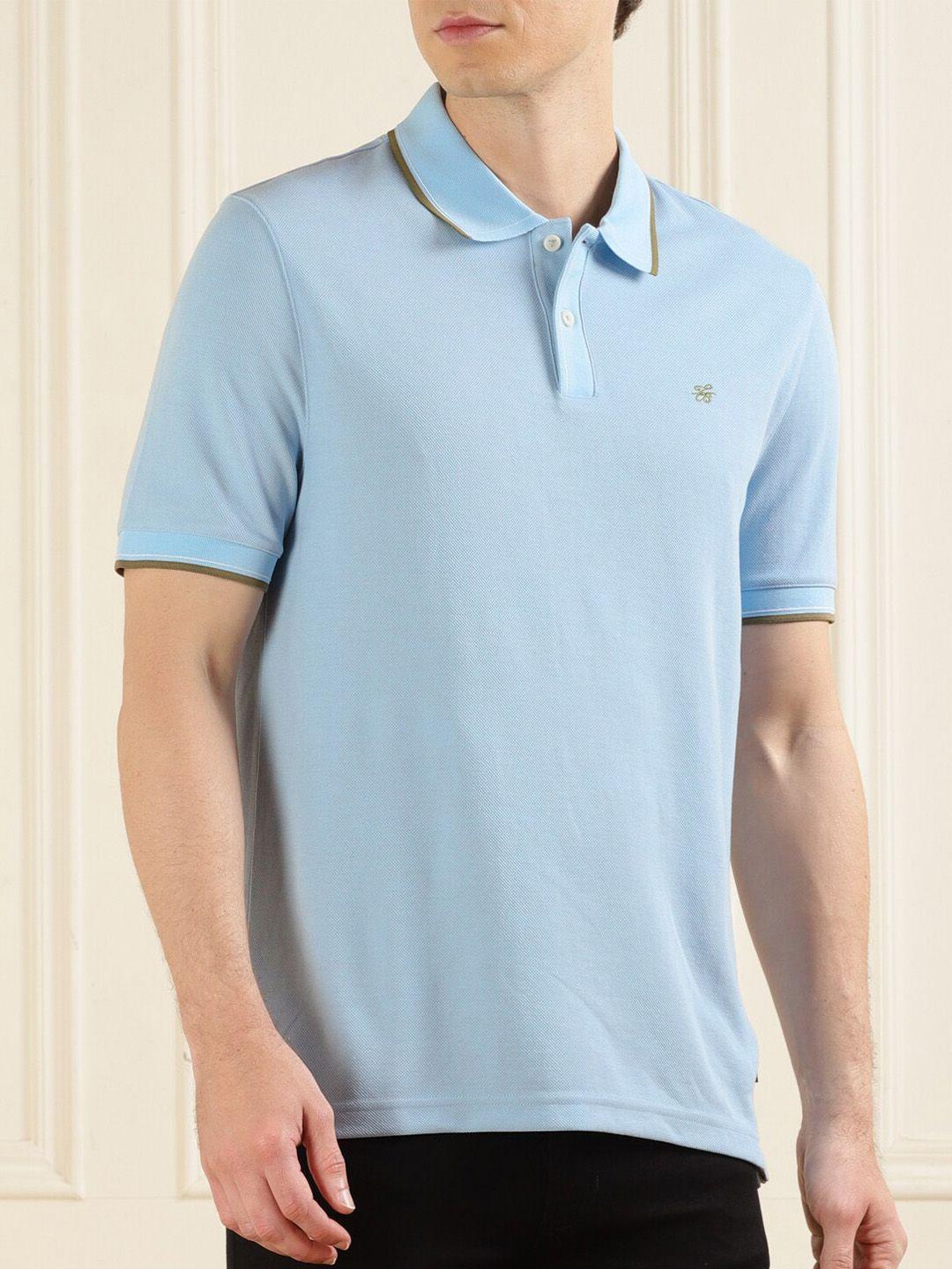 ted baker men blue polo collar pockets t-shirt