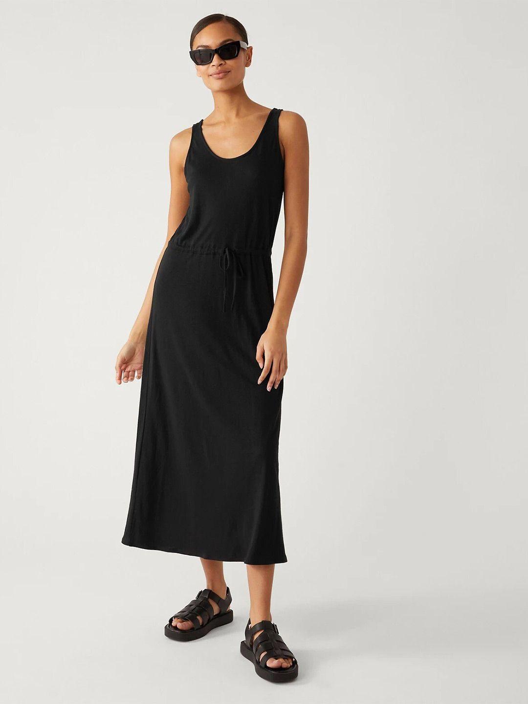 marks & spencer sleeveless round neck maxi dress