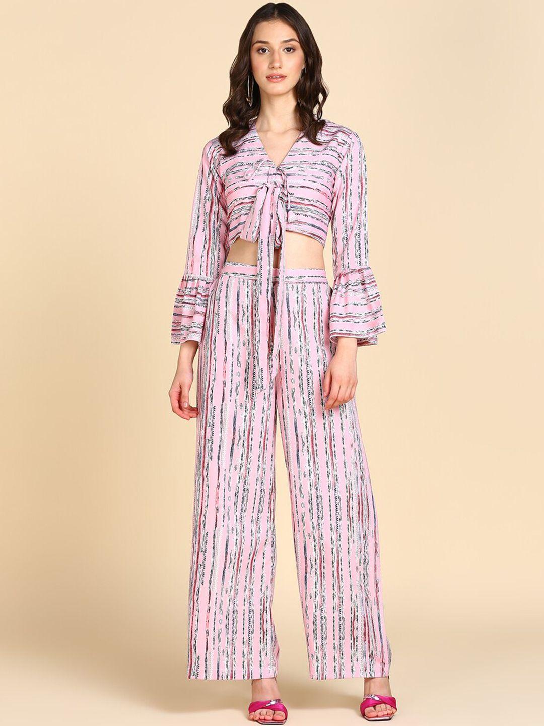 baesd crop top palazzo co-ords  set