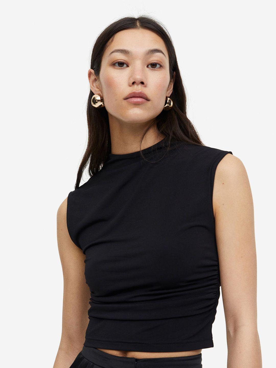 h&m cropped turtleneck top