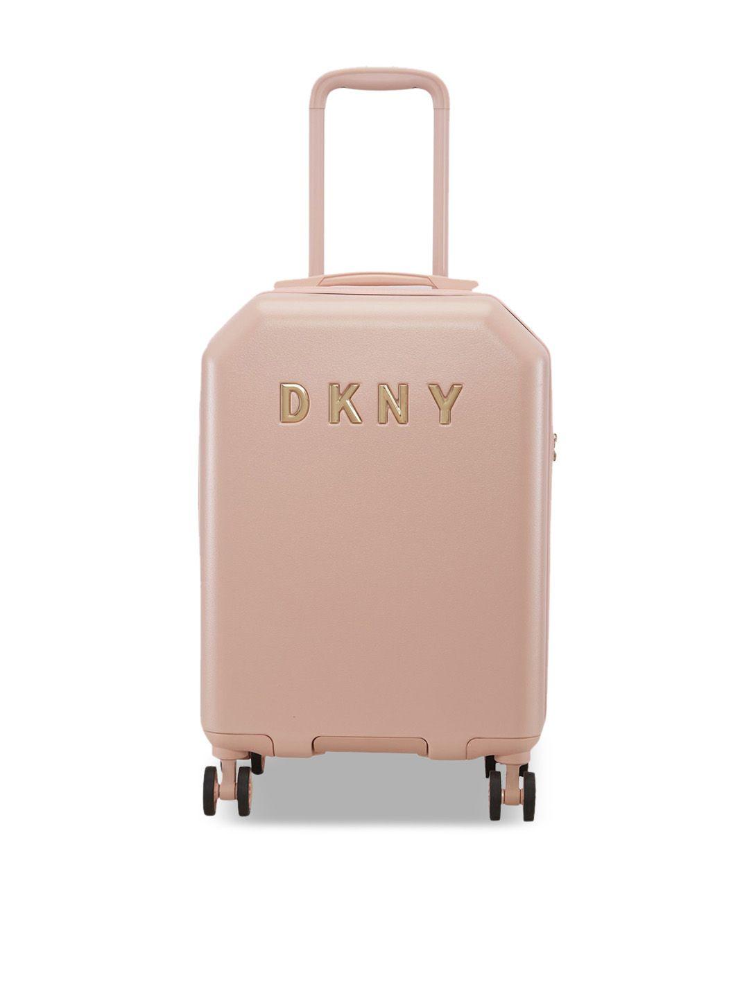 dkny hard-sided cabin trolley bag