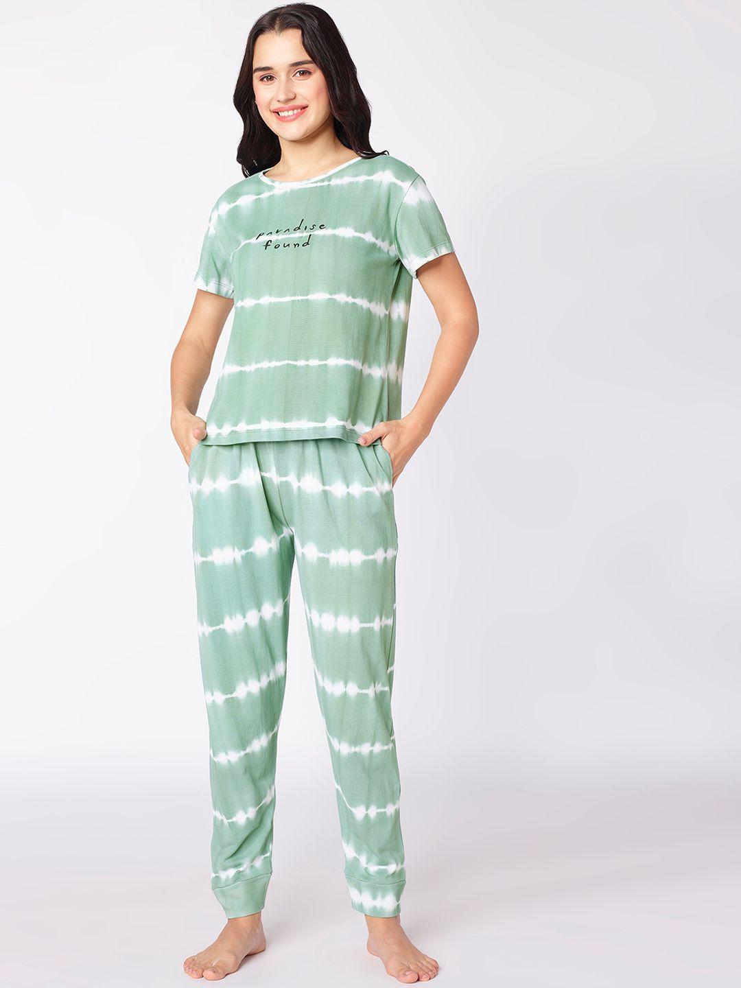 beebelle tie & dye pure cotton night suit