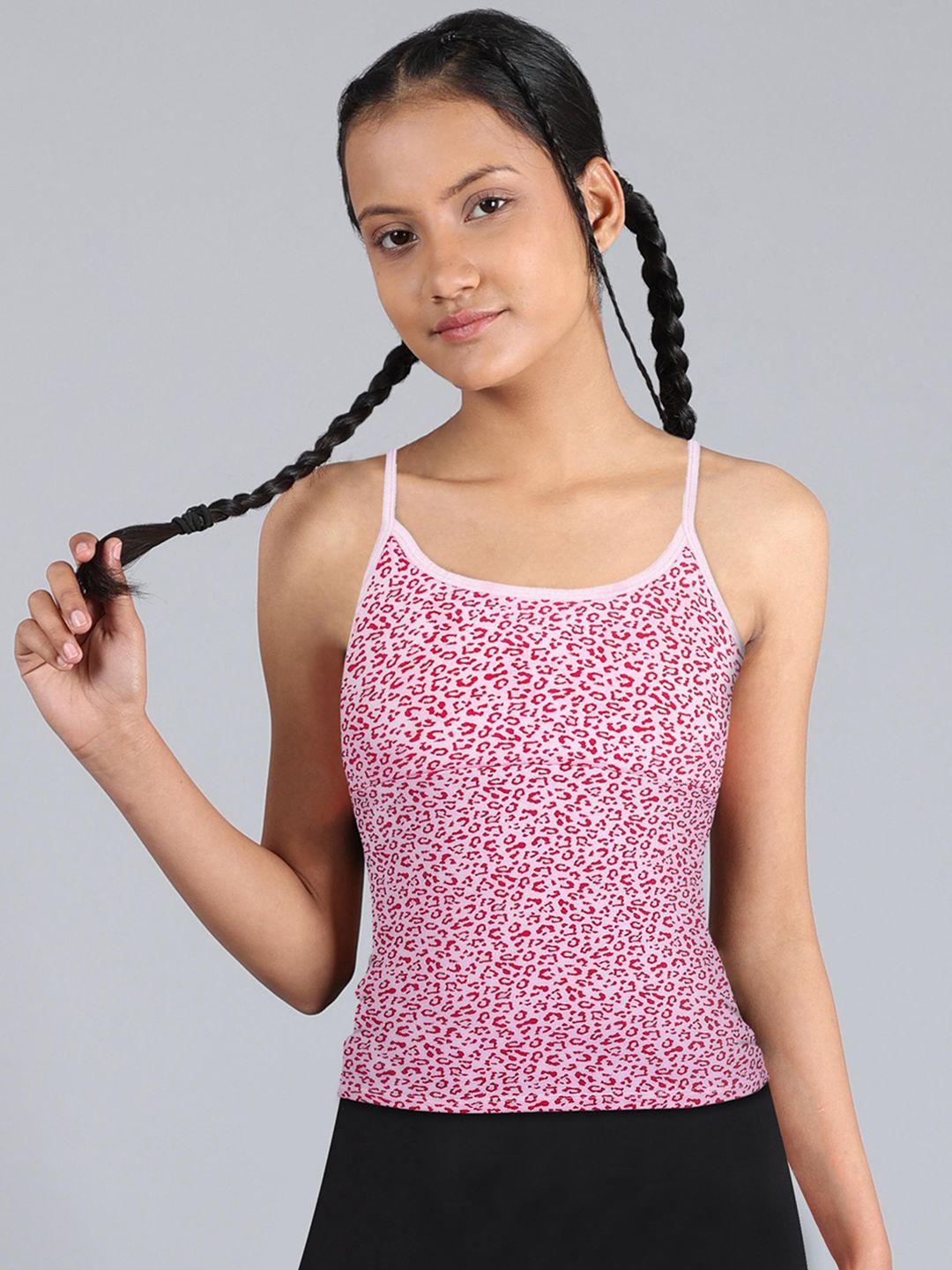 dchica printed lightly padded cotton camisole