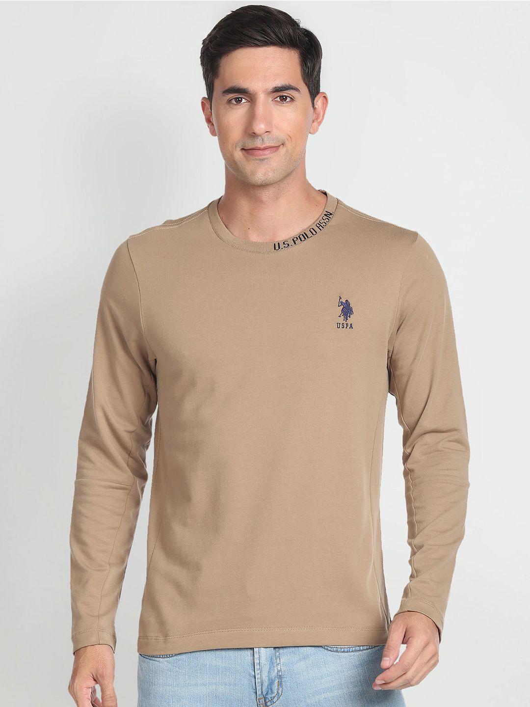 u.s. polo assn. denim co. round neck slim fit cotton t-shirt