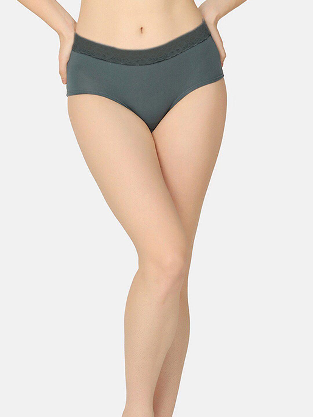 da intimo mid-rise organic cotton anti microbial hipster briefs