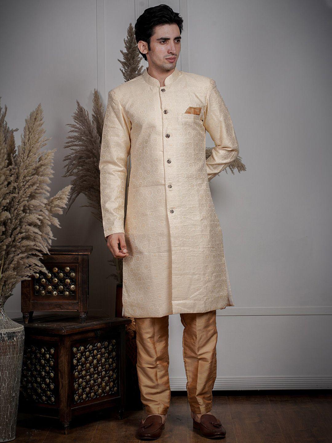 amzira printed sherwani set