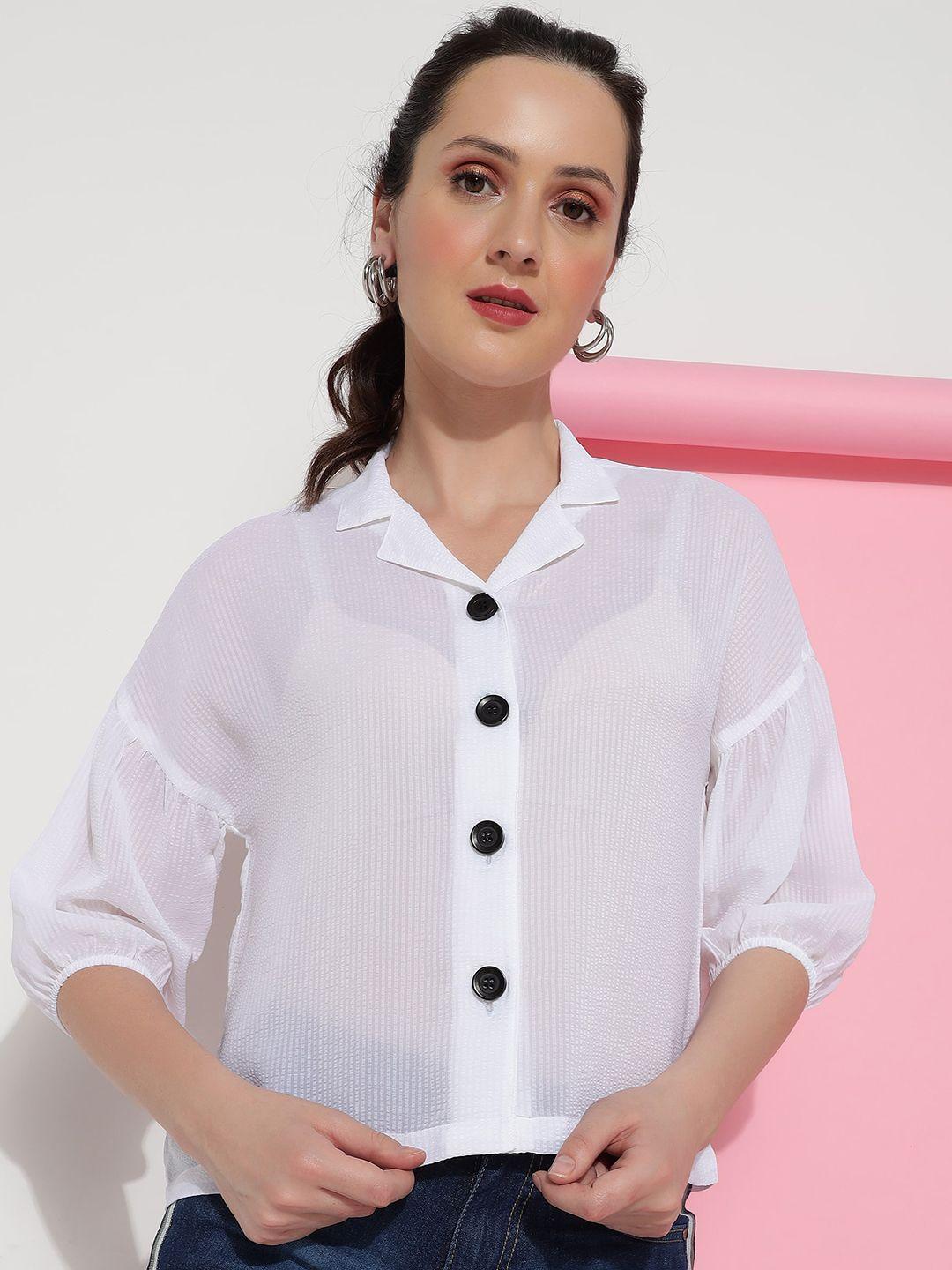 j turritopsis women white classic opaque casual shirt