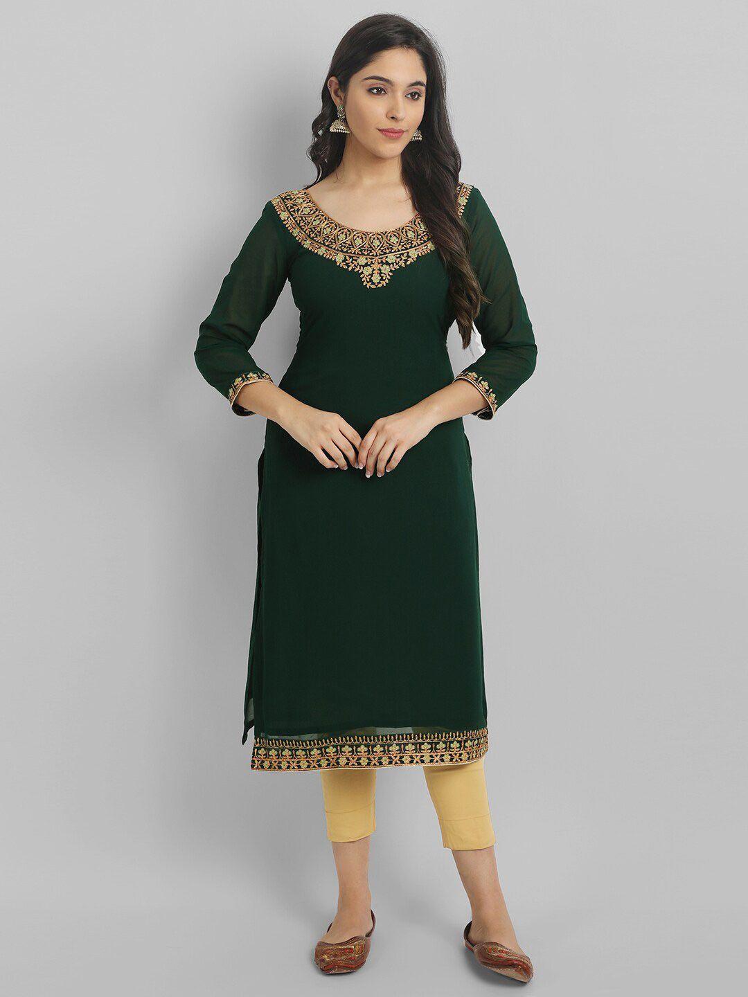 femvy designer embroidered kurta