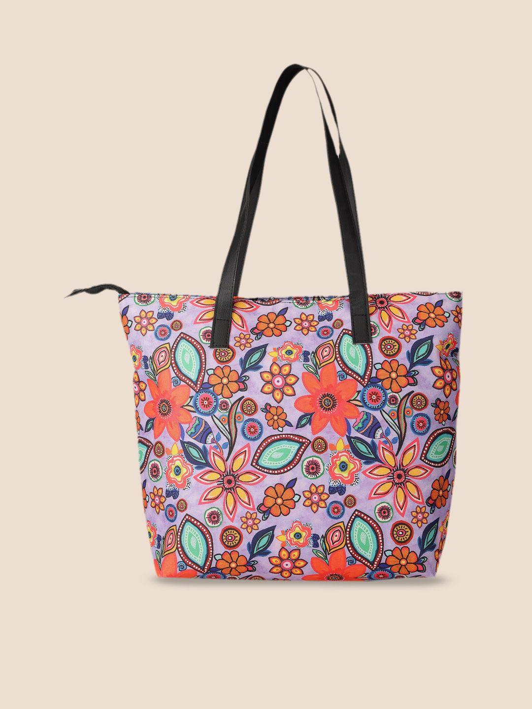 sangria floral printed shoulder bag