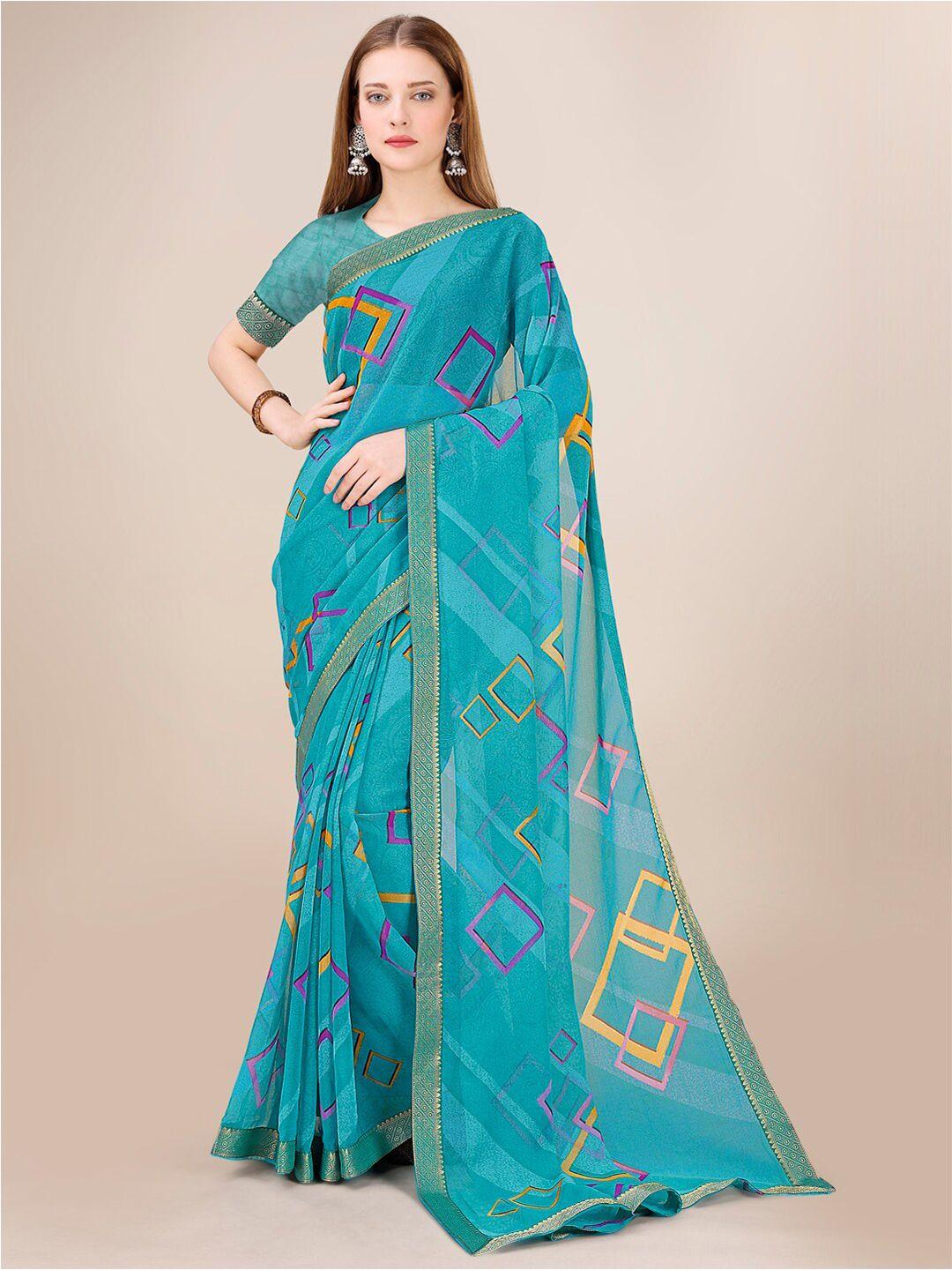 dori zari geometric saree