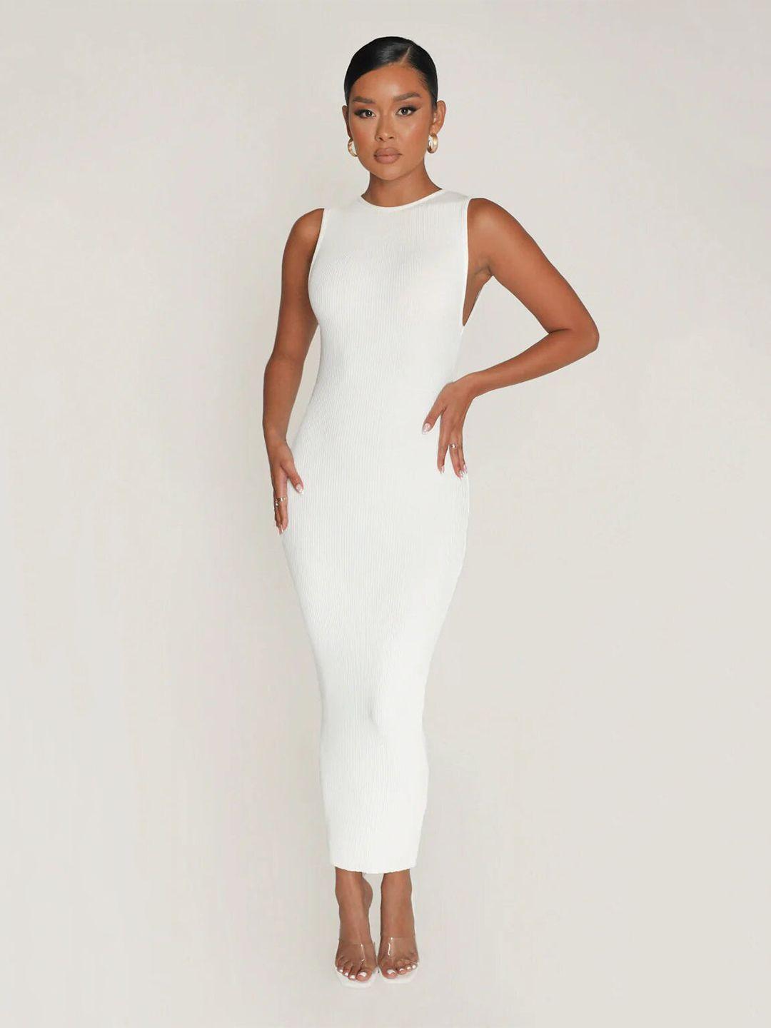 outcast ribbed maxi bodycon dress