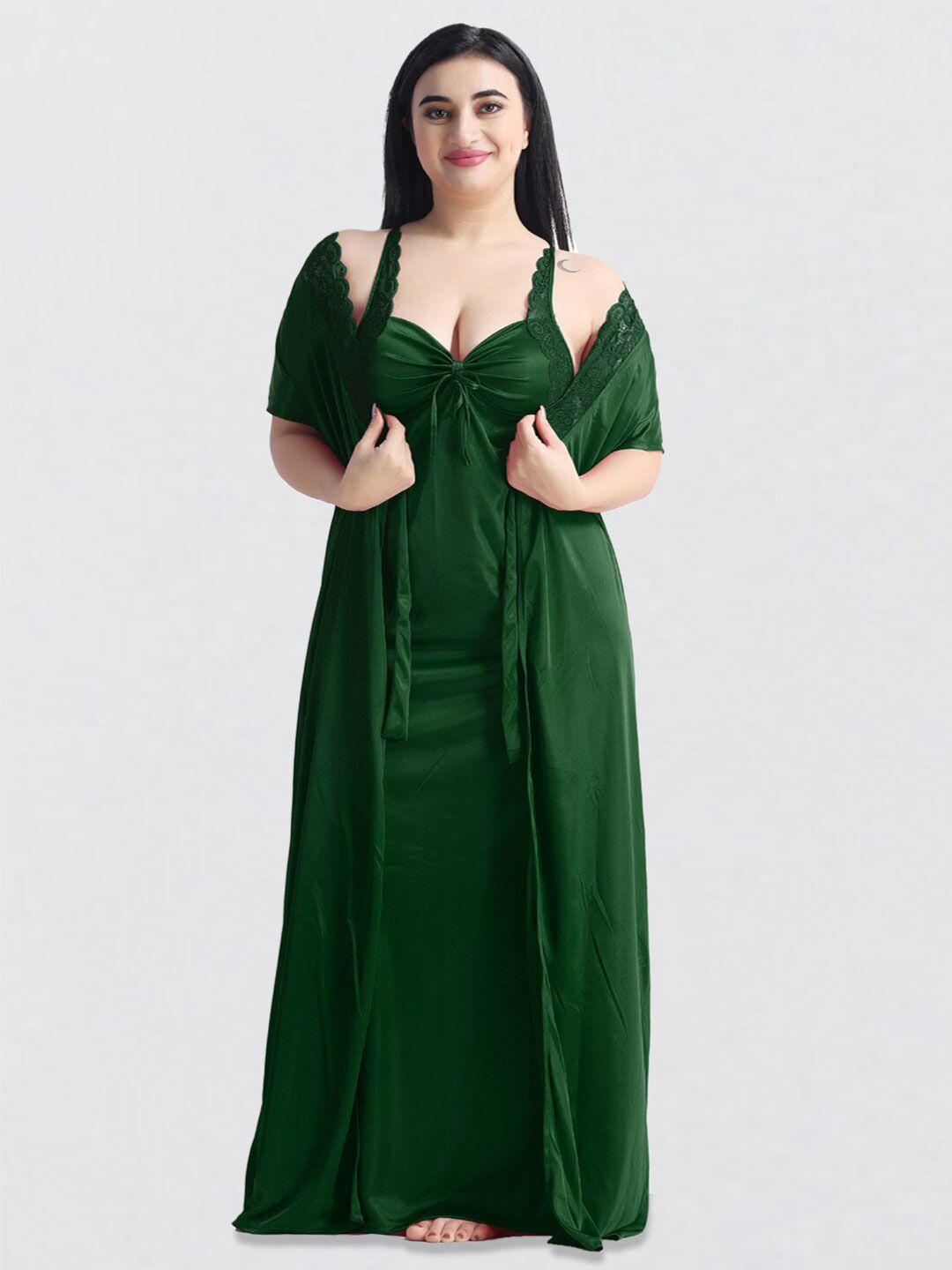 night keys green maxi nightdress