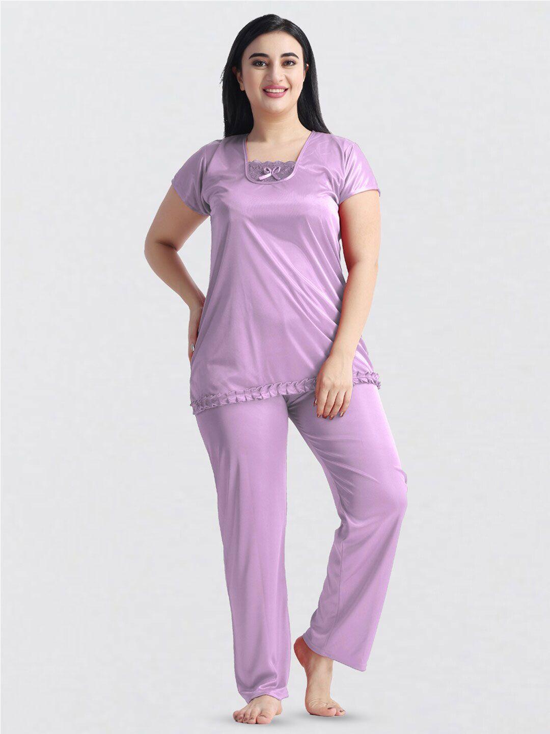 night keys lavender maxi nightdress