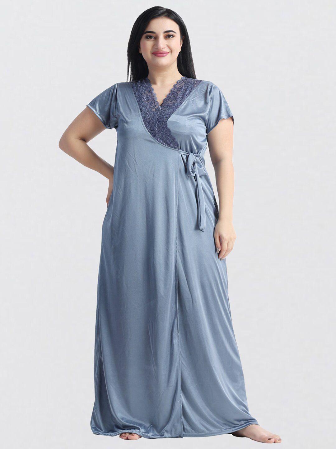 night keys grey maxi nightdress