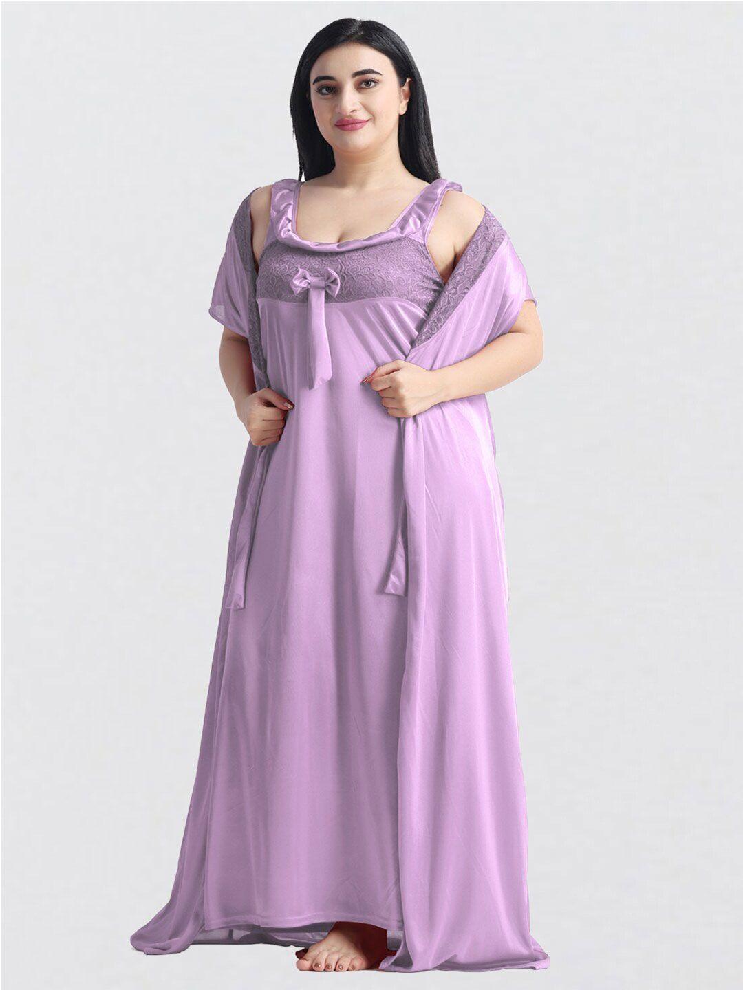 night keys lavender maxi nightdress