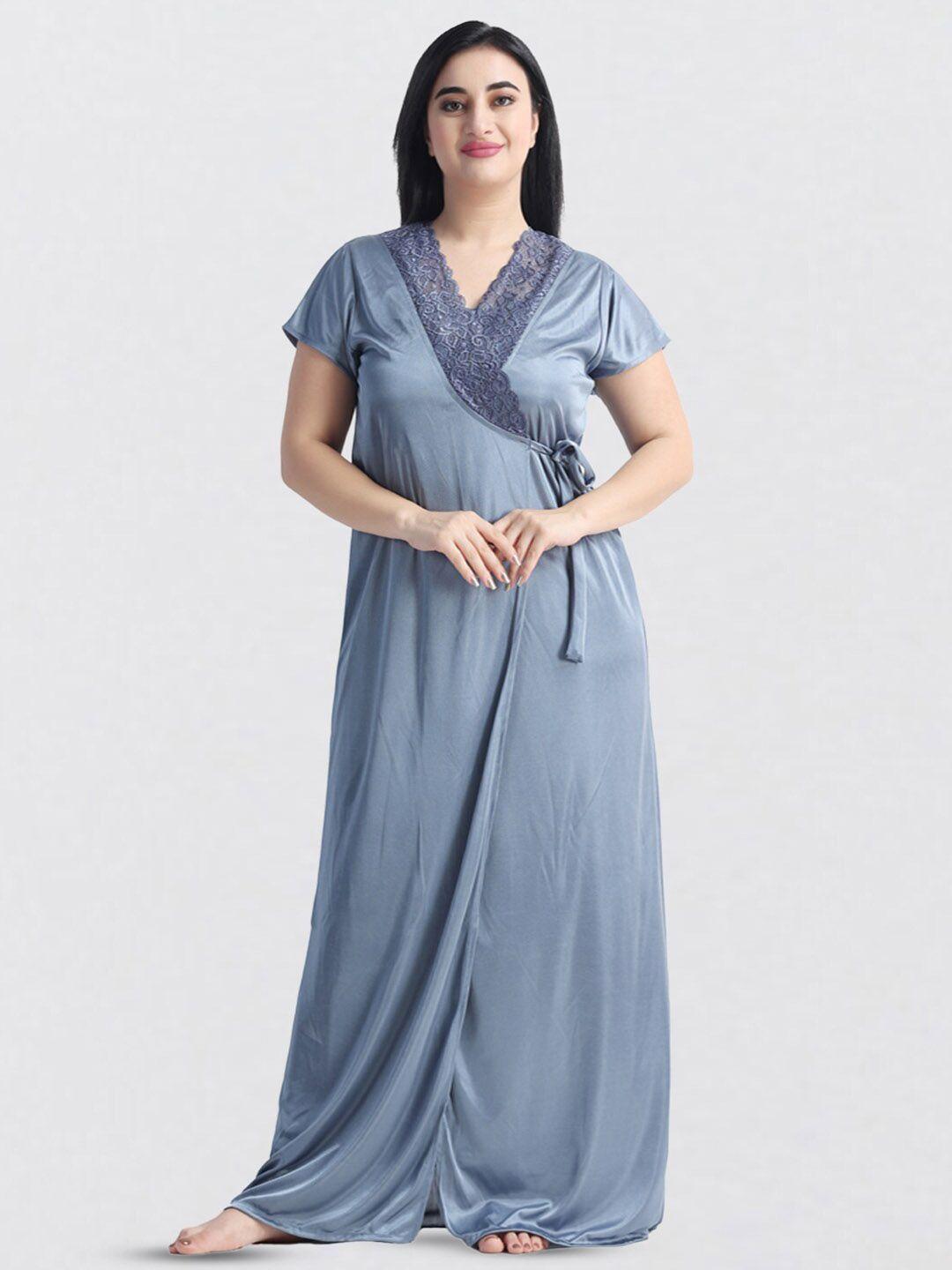 night keys grey maxi nightdress