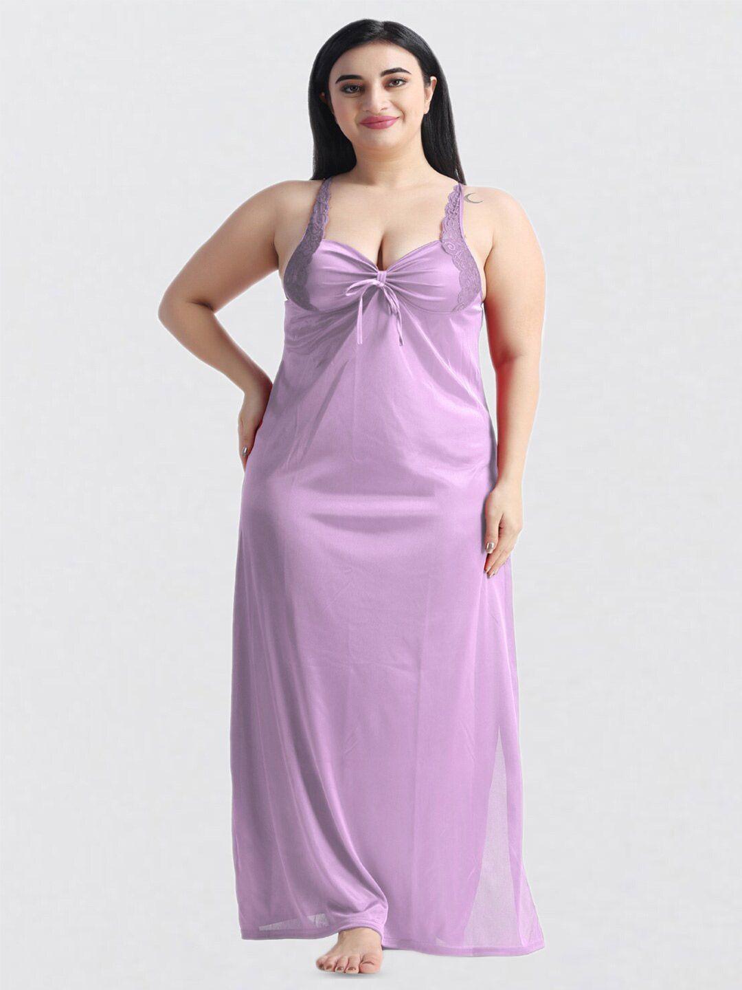 night keys lavender maxi nightdress