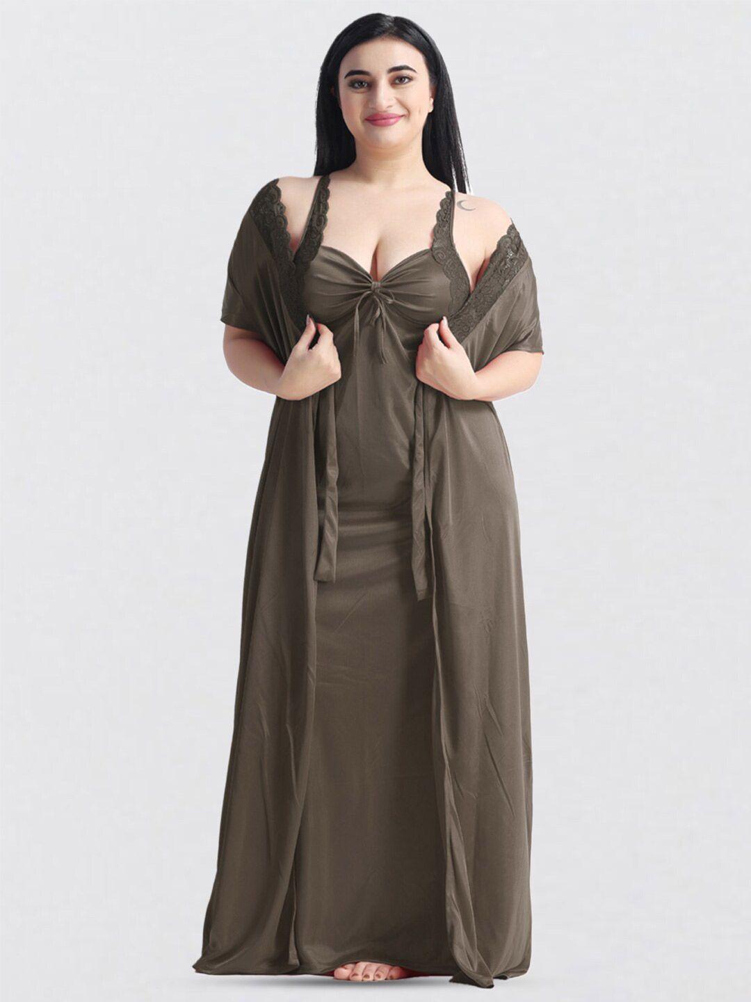 night keys tan maxi nightdress