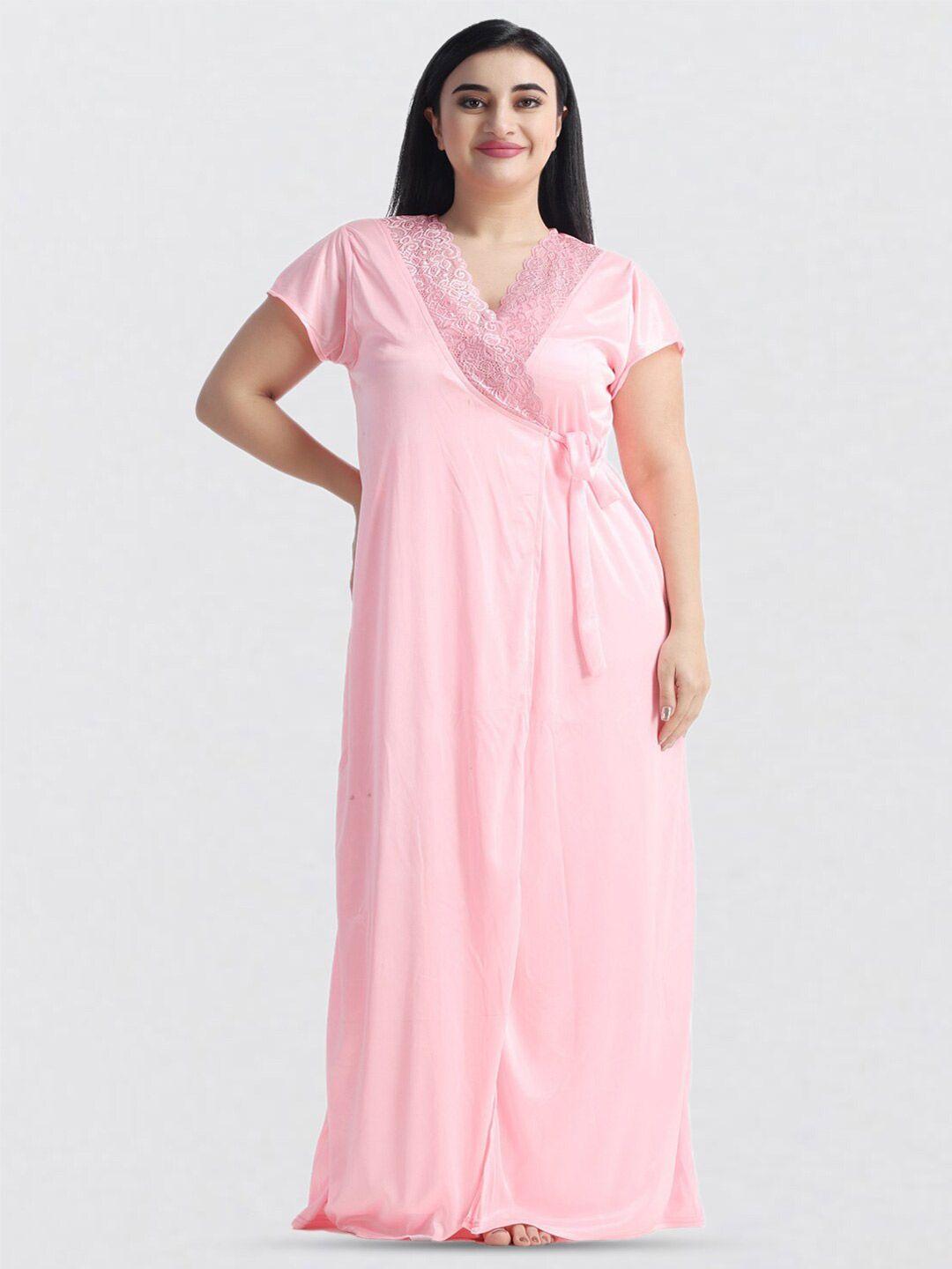 night keys pink maxi nightdress