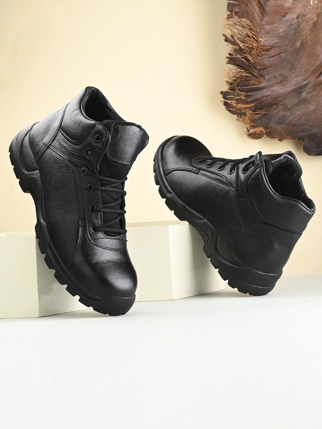 leo's fitness shoes men leather regular boots