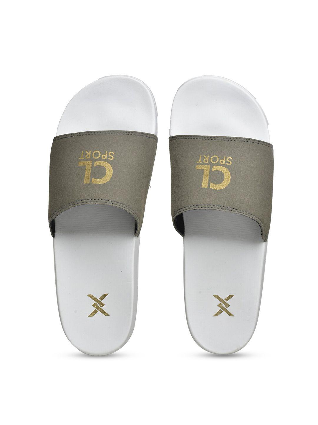 carlton london sports men brand logo printed sliders