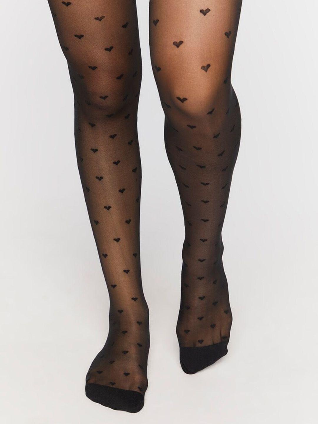 forever 21 self design hosiery stockings