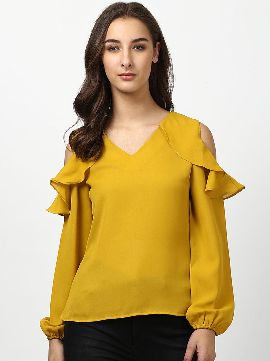 harpa women mustard solid top